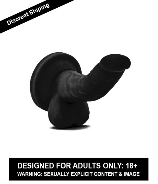 Shot Boy 5 inch Skin Dildo with suction Base for Beginner Black Dong - Image 5