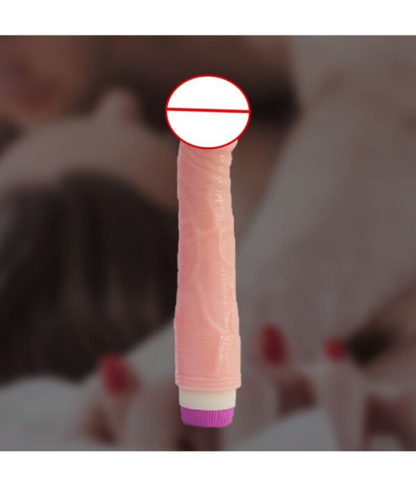 Adam - 9" Long XL Realistic Life Like Thick Strong Vibrating IPX7 Waterproof Dildo Vibrator For Women - Image 2