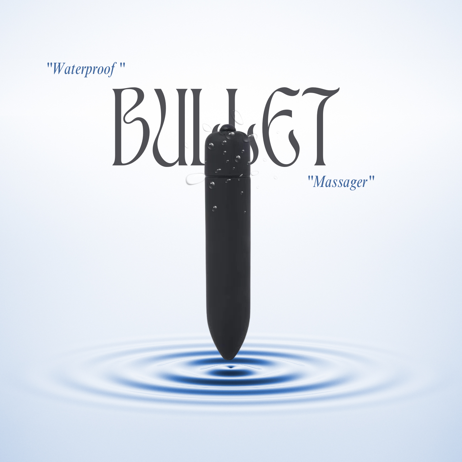 Full Body Electric Soulmate Silent Mini Massager 10 Speed Modes Massager  (Black)