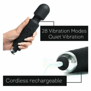 Personal Handheld Wand Massager Cordless With 28 Vibration Pattern Modes And 100% Waterproof Massager